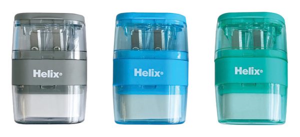 Helix Gomma A Tavoletta Grande 102801 - Ergonomica, Angoli Arrotondati - Cancella Grafite E Carboncino - PVC E Lattice Free