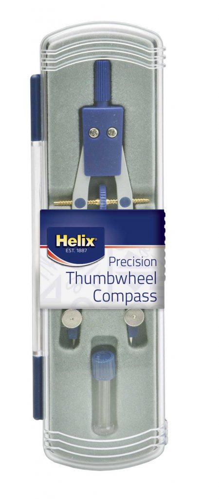 Helix precision thumbwheel compass