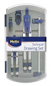 Helix technical drawing set