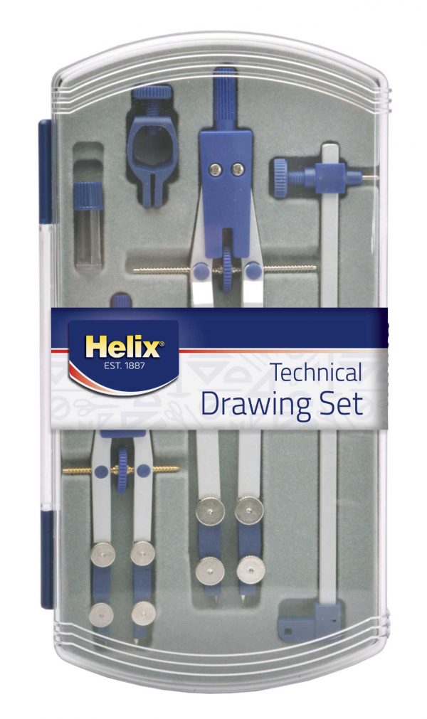 Helix technical drawing set