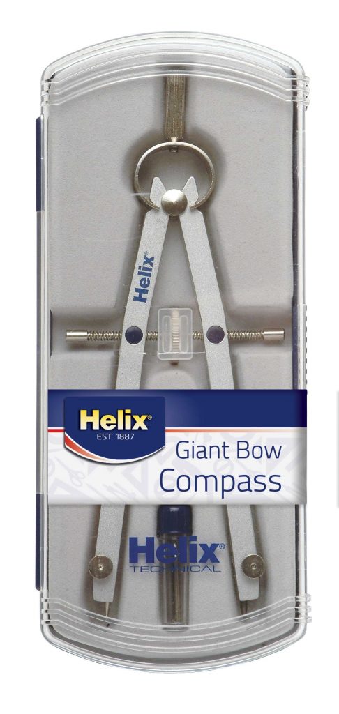 Helix Spring Bow Compass in box