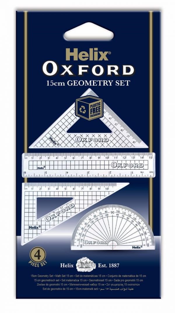 Oxford 15cm geometry set in packaging