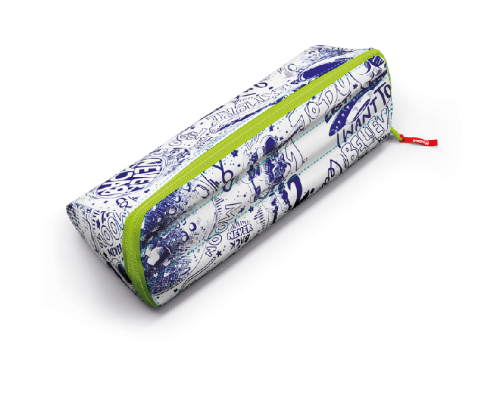 Maped XXL pencil case green closed with design reversed