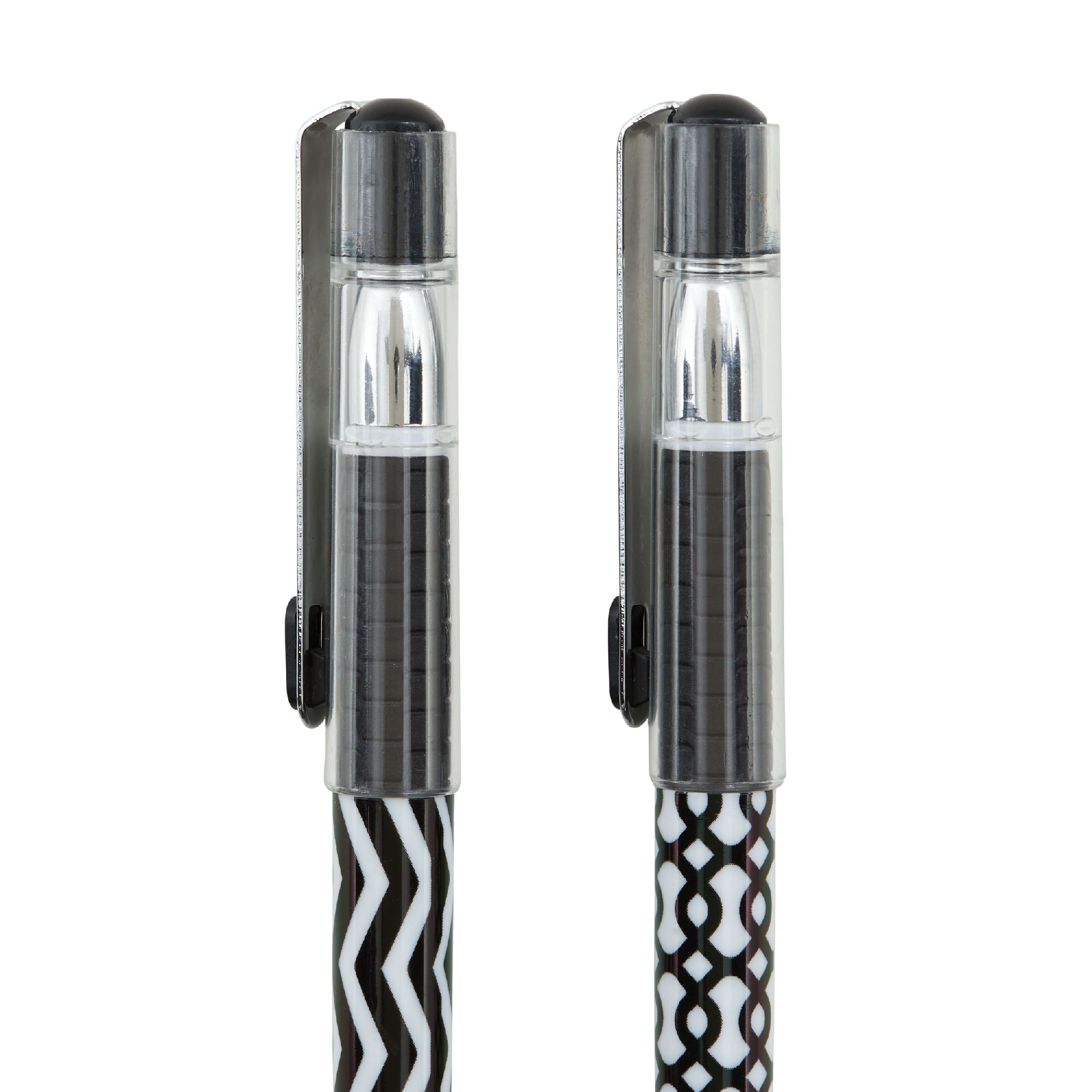 Two Oxford Mono pens on a white background closeup