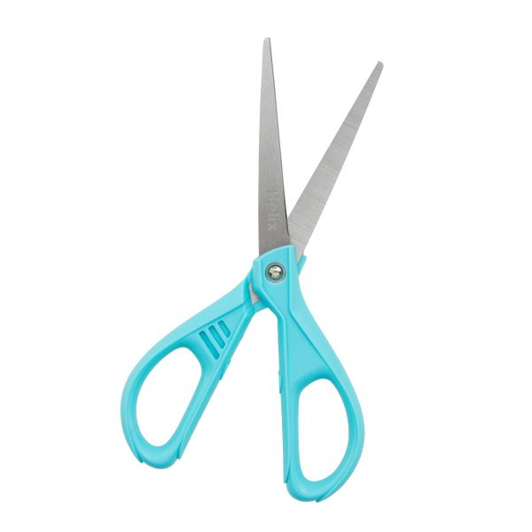 Helix 21cm symmetrical scissors blades open