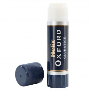 An Oxford glue stick with the lid off