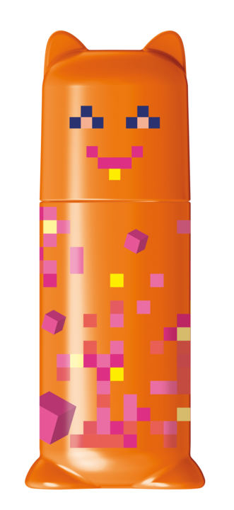 Pixel Party highlighter orange