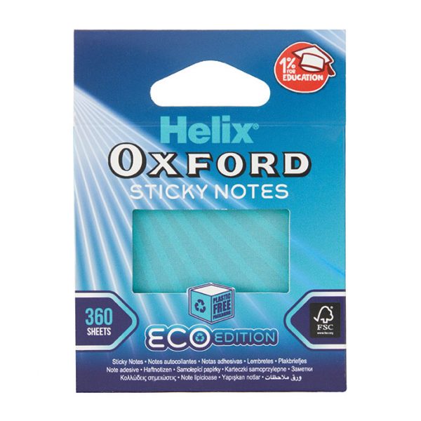 Oxford Cyber Eco Sticky Notes Blue
