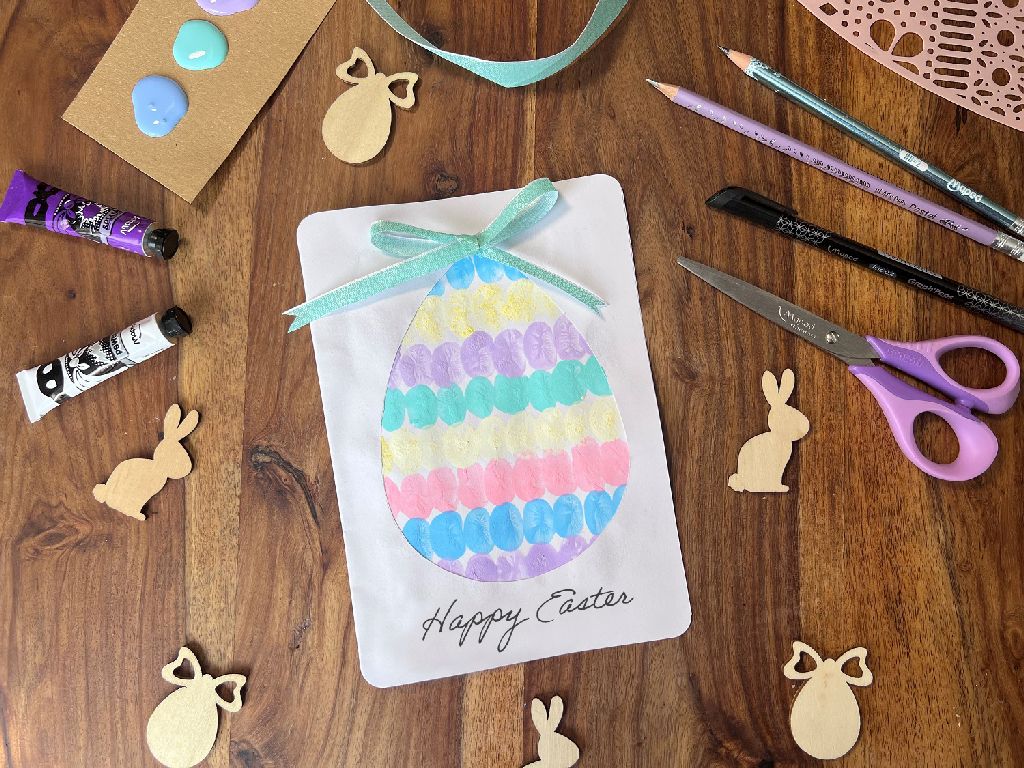Finished Easter card