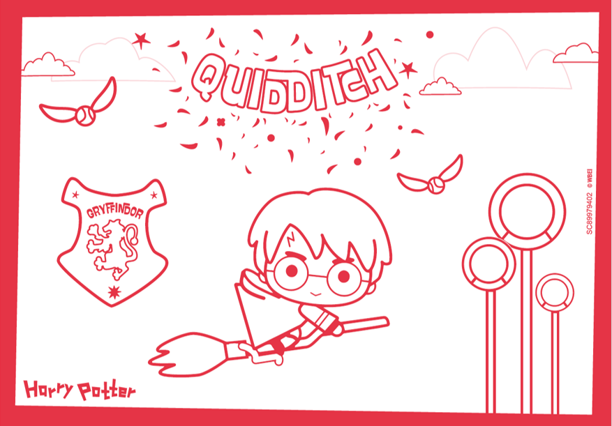 Quidditch Colouring Sheet