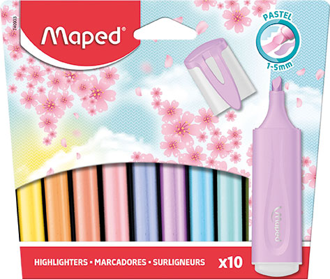 maped pastel highlighters x10