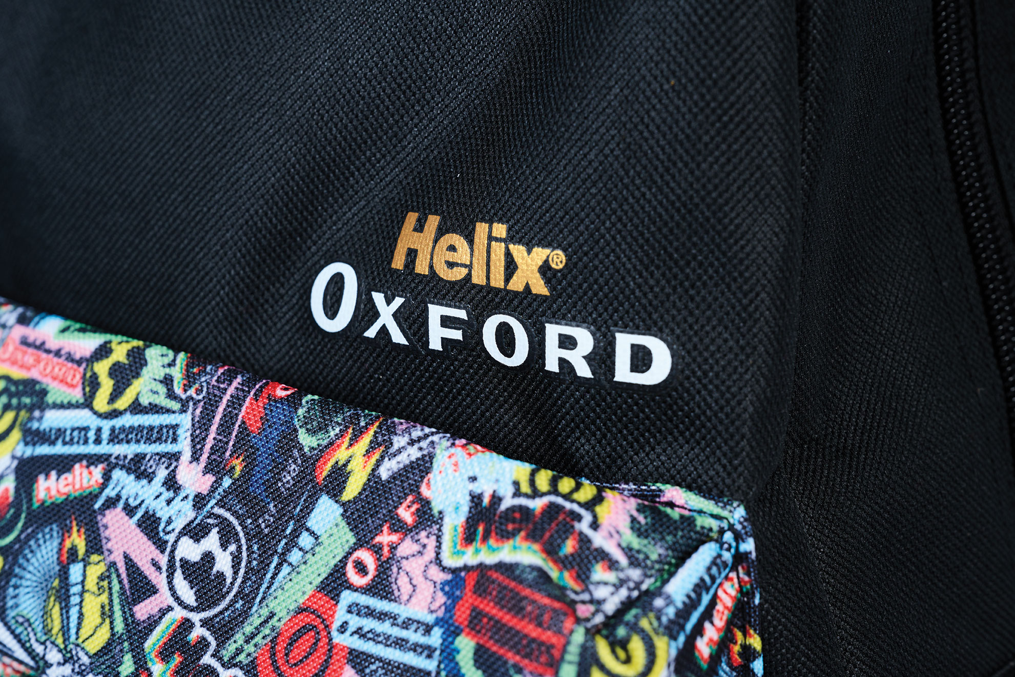 Oxford Backpack Black Medium pocket