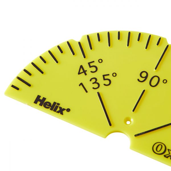 Yellow and black Oxford Vision protractor