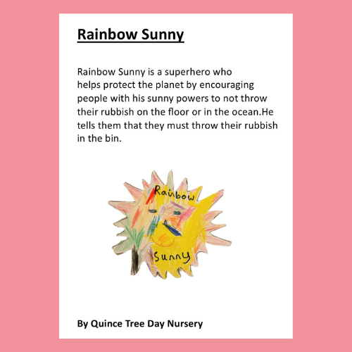 Rainbow sunny cartoon character by Quince Tree Day Nursery