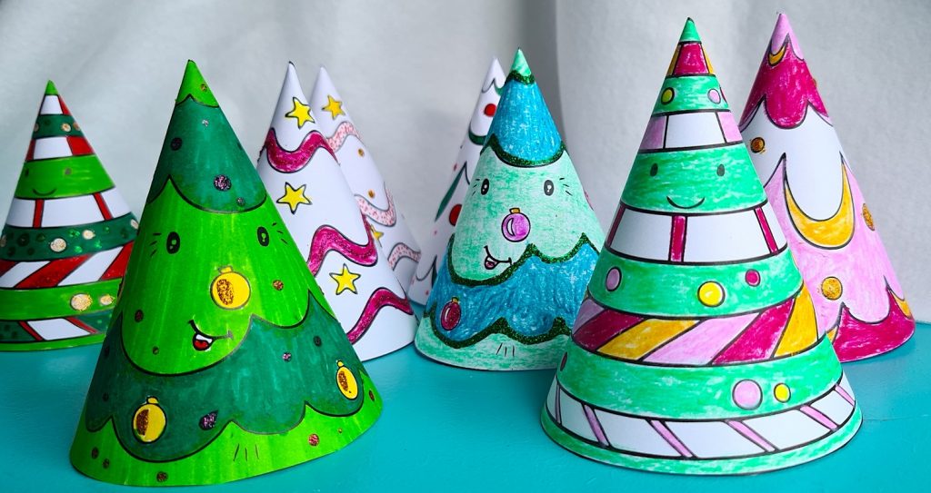 paper christmas trees