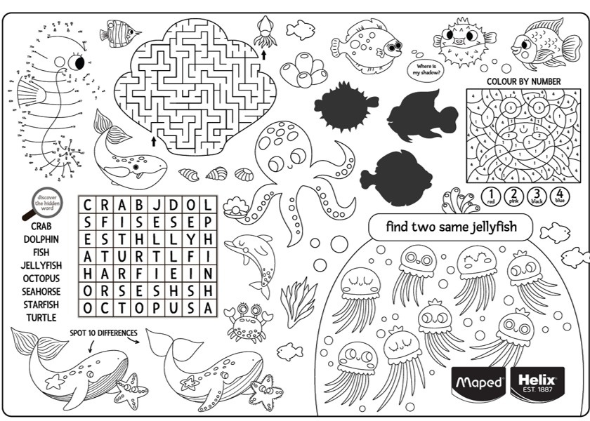 Under the sea activity sheet