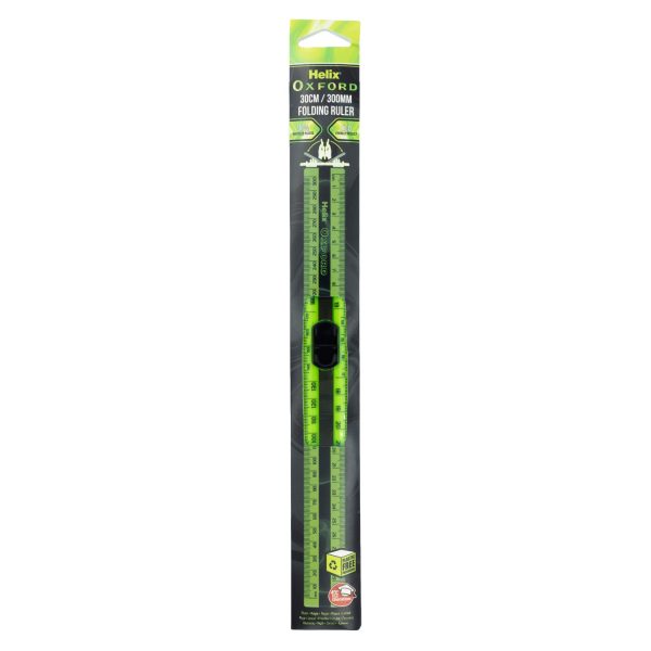 Helix Early Learning Ruler Helix Oxford Green Marble Folding Ruler – Maped Helix UK