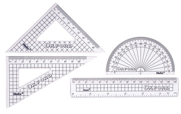 Oxford 15cm geometry set out of packaging